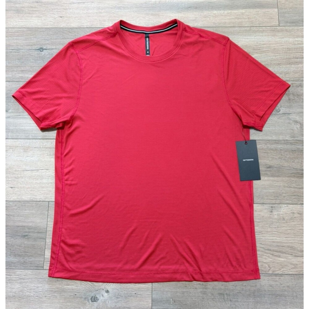 Ten Thousand Lightweight Mens M Quick Dry Lava Short Sleeve Gym T Shirt Tech